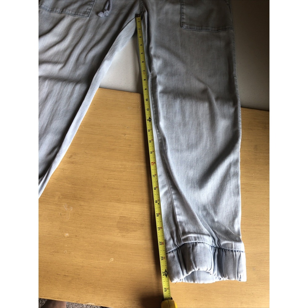 Cloth & Stone High Rise Chambray Jogger Pants Size XLG Light Wash Pull On - Picture 14 of 16